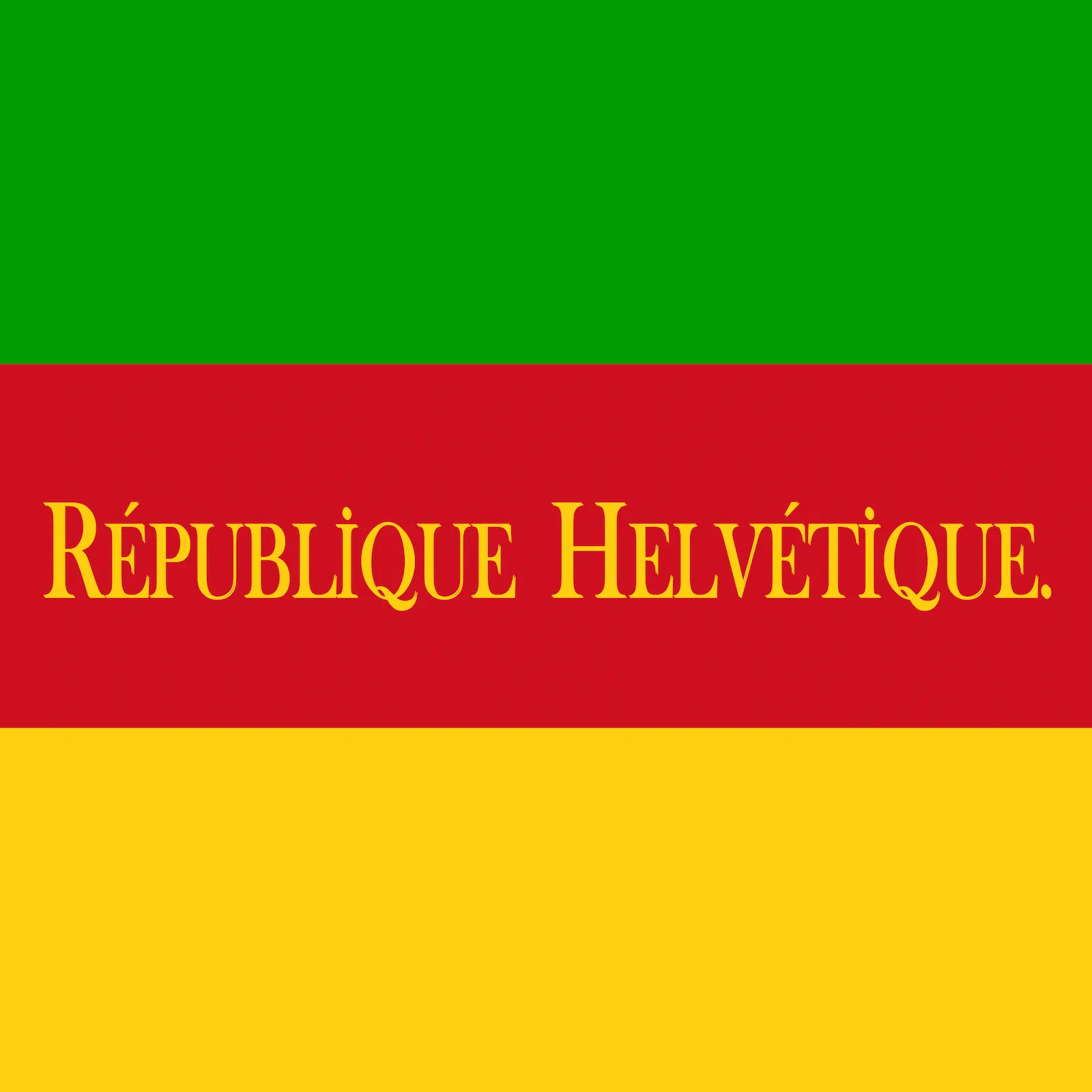 Bandera de República Helvética, 1798 – 1803