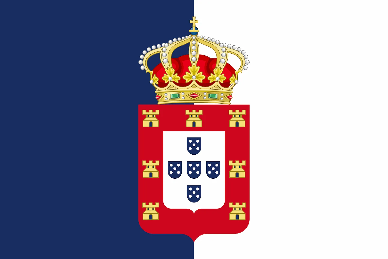 Bandera de Reino de Portugal, 1834 – 1910