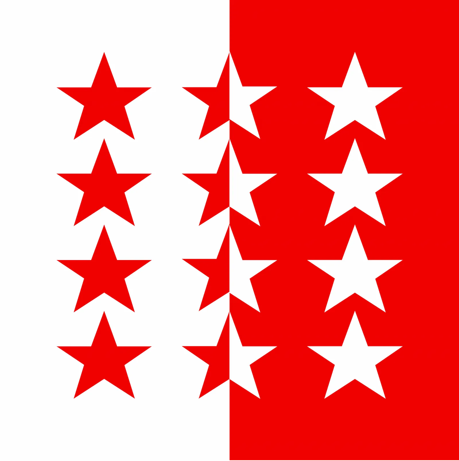 Bandera de República del Valais, 1802 – 1810