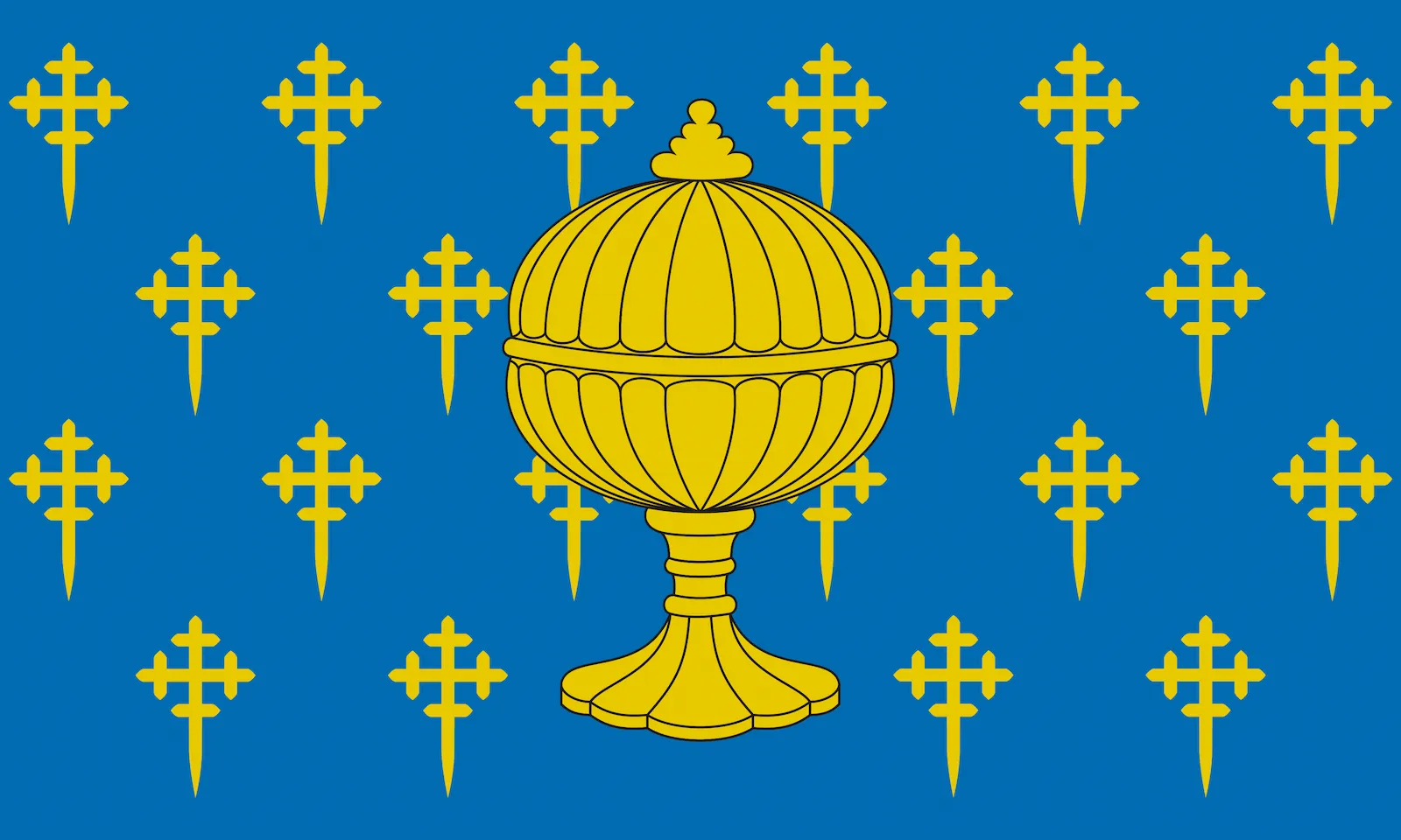 Bandera de Reino de Galicia, 1558 – 1833