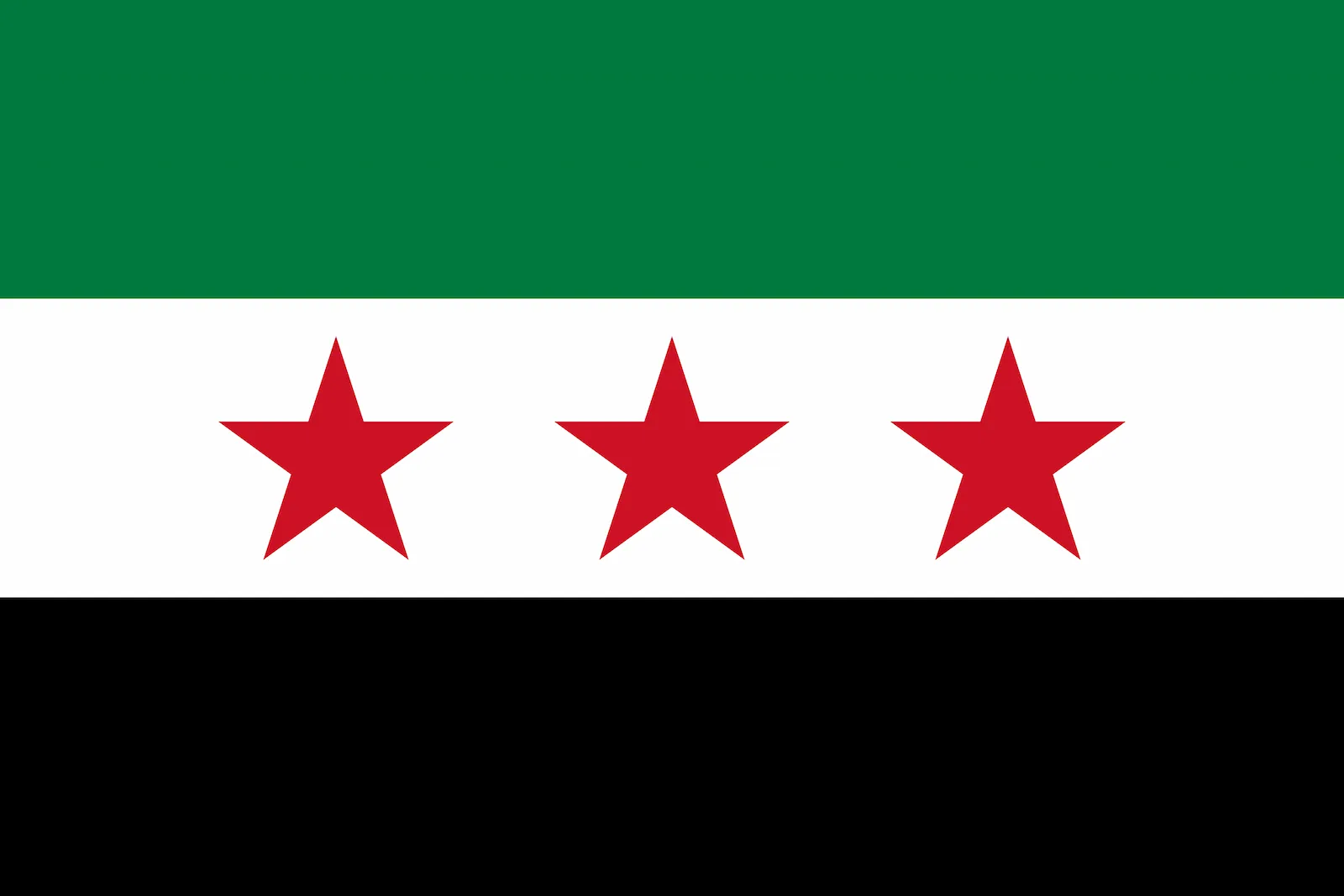 Bandera de República Árabe Siria, 2024 – hoy