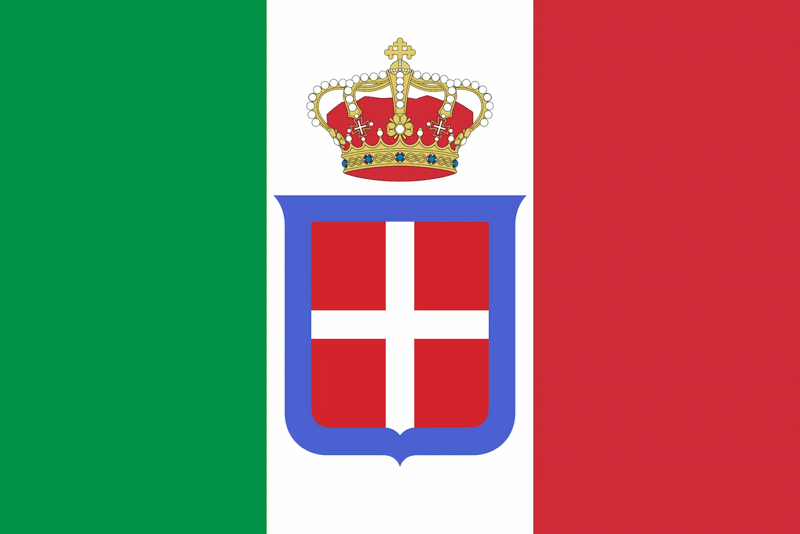 Bandera de Reino de Italia, 1922 – 1943