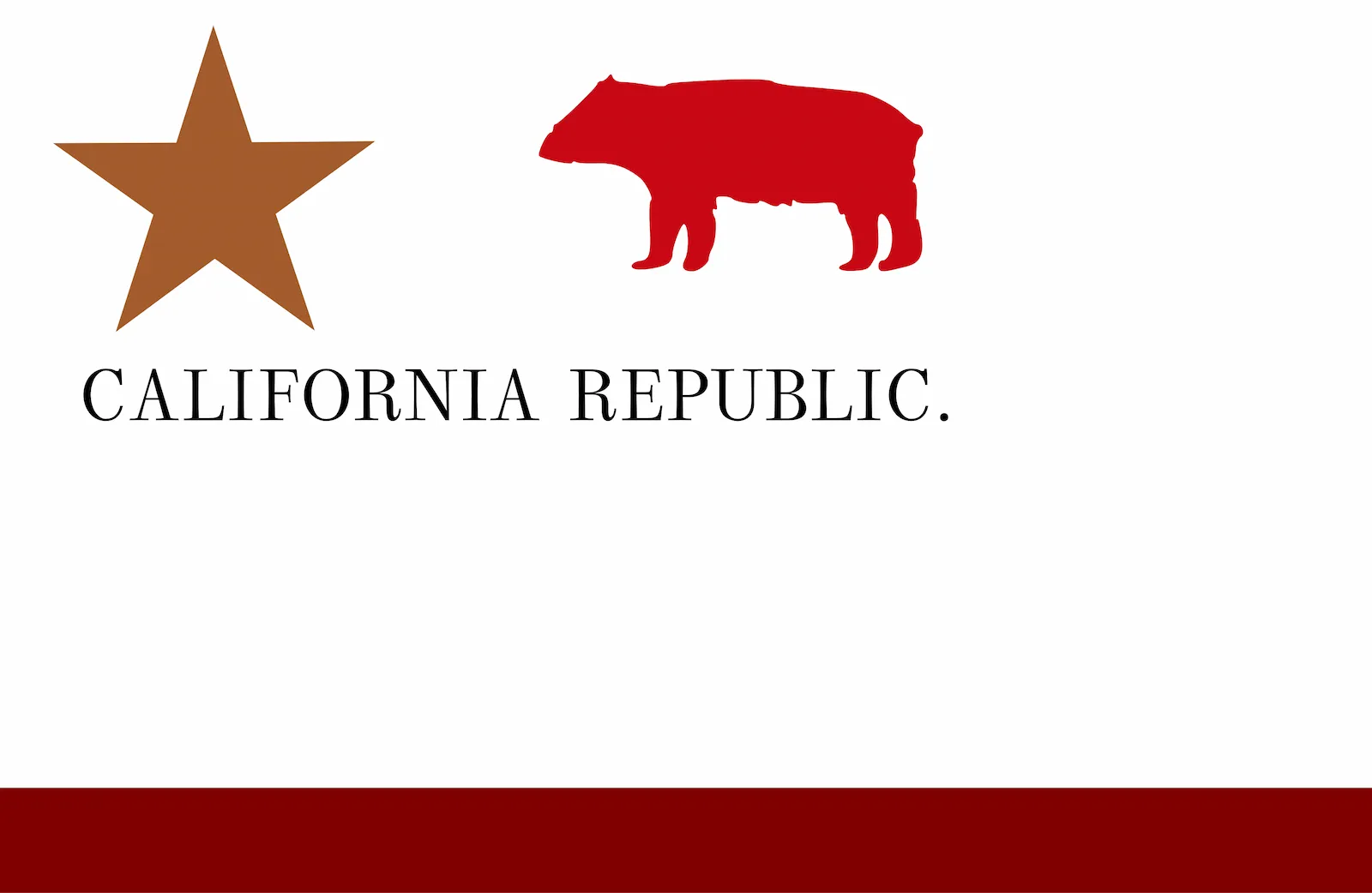Bandera de República de California, 1846 – 1846