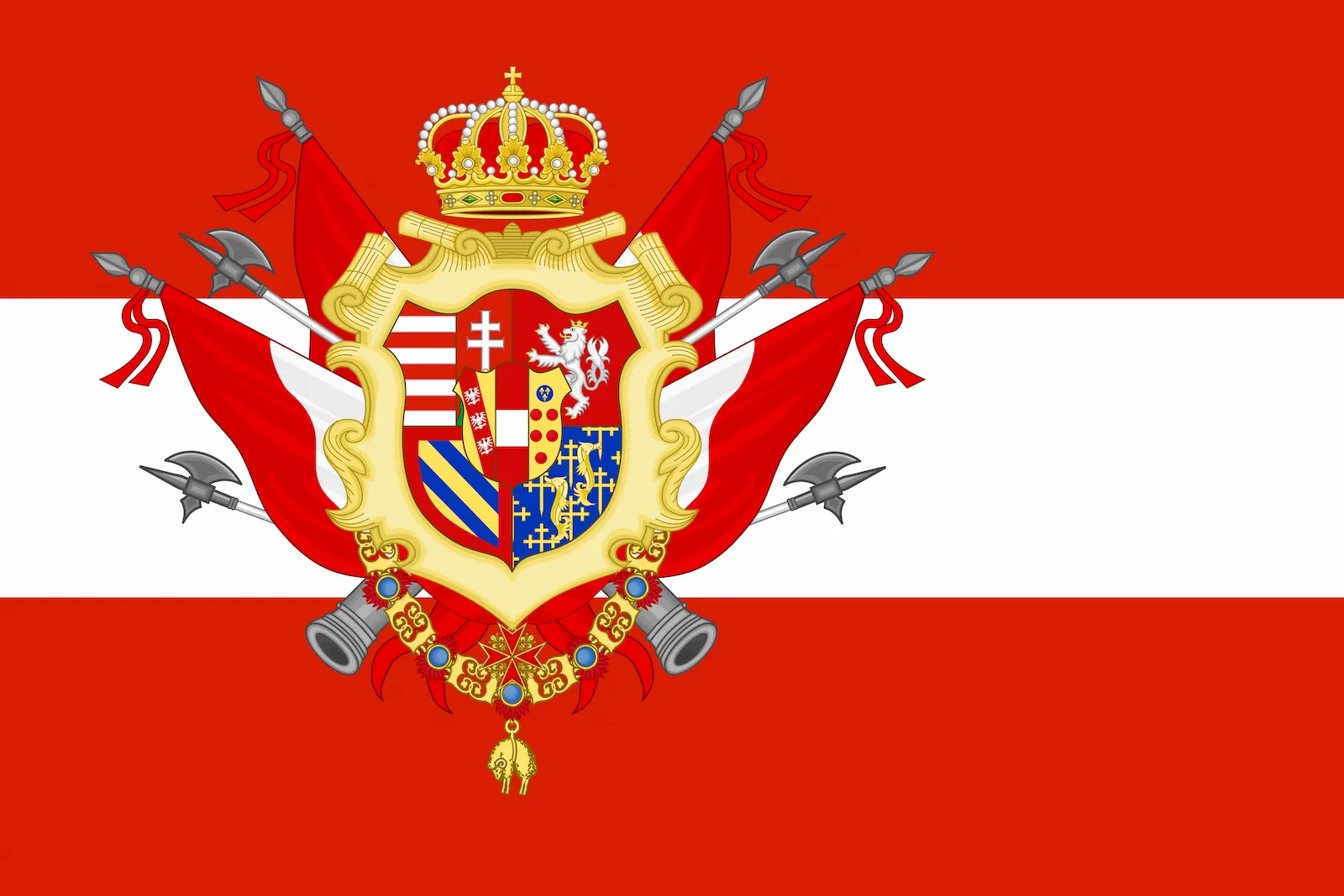 Bandera de Gran Ducado de Toscana, 1765 – 1801