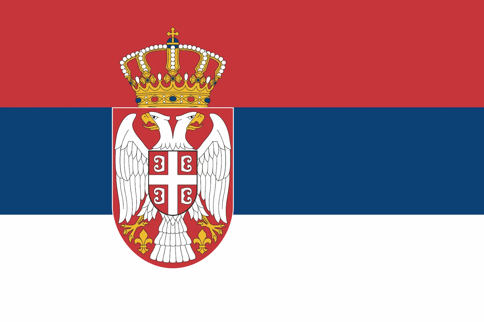 Bandera de República de Serbia, 2010 – hoy