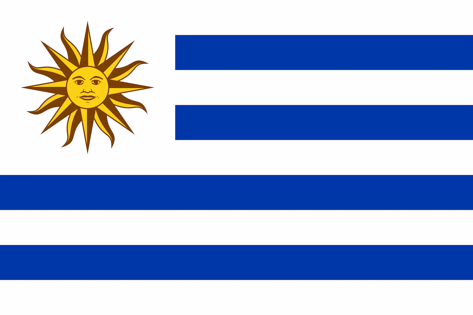 Bandera de Uruguay, 1919 – hoy