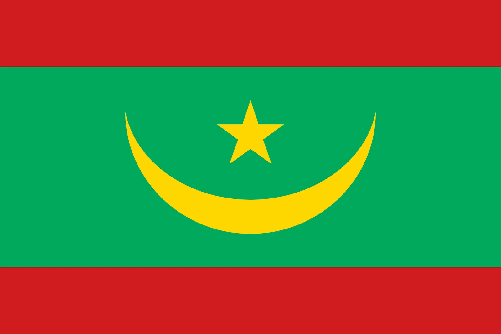 Bandera de Mauritania, 2017 – hoy