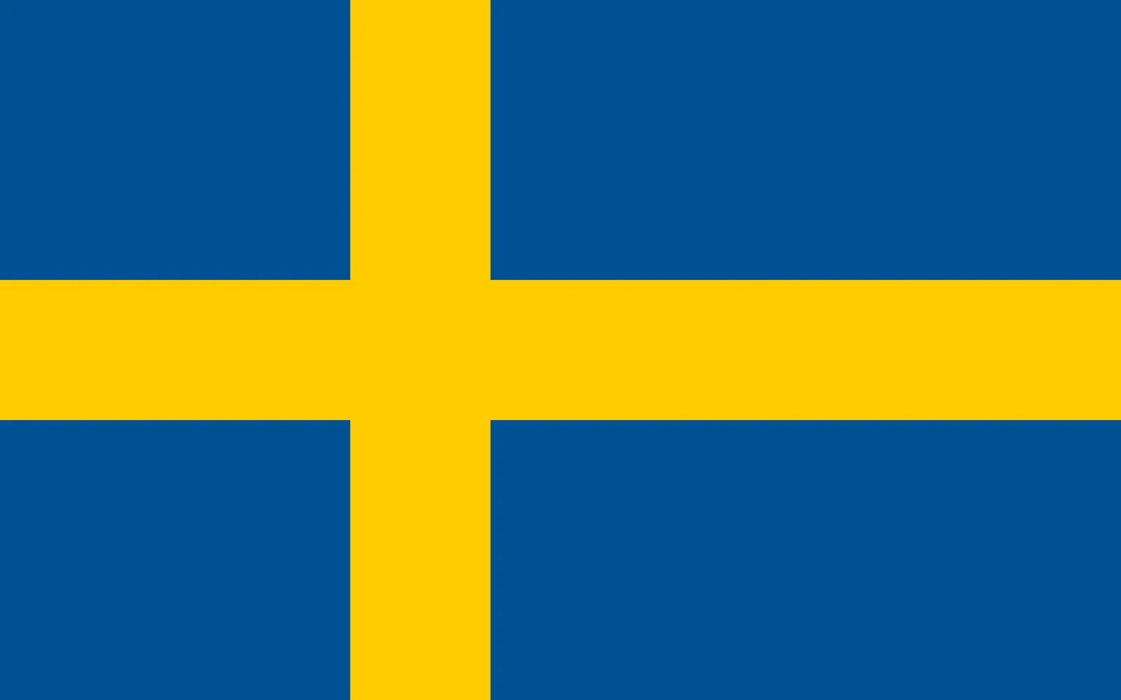 Bandera de Reino de Suecia, 1905 – hoy