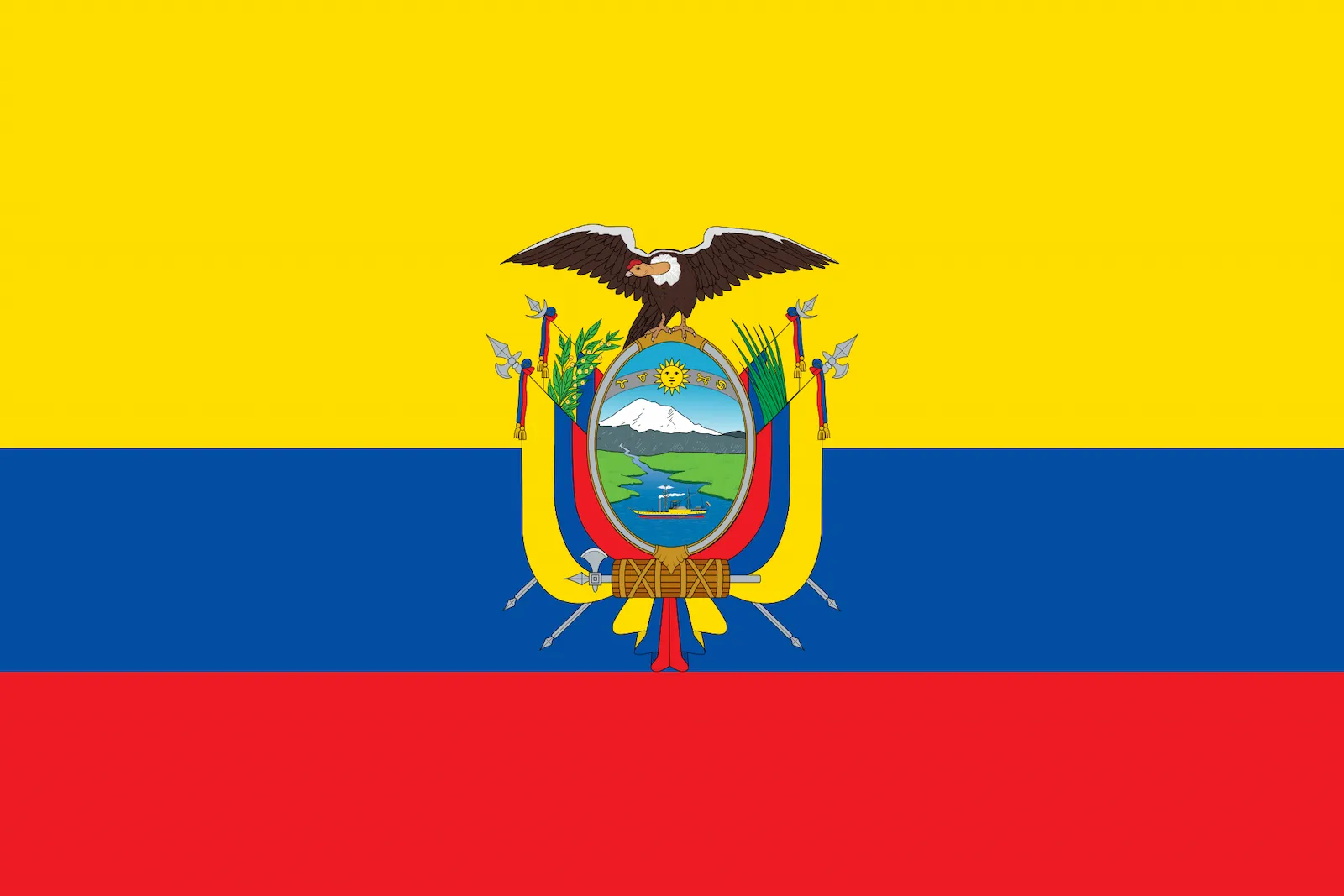 Bandera de Ecuador, 1900 – hoy