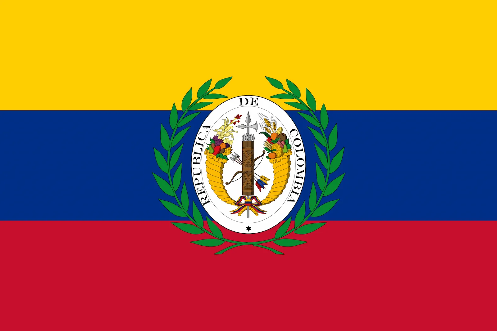 Bandera de Gran Colombia, 1821 – 1831