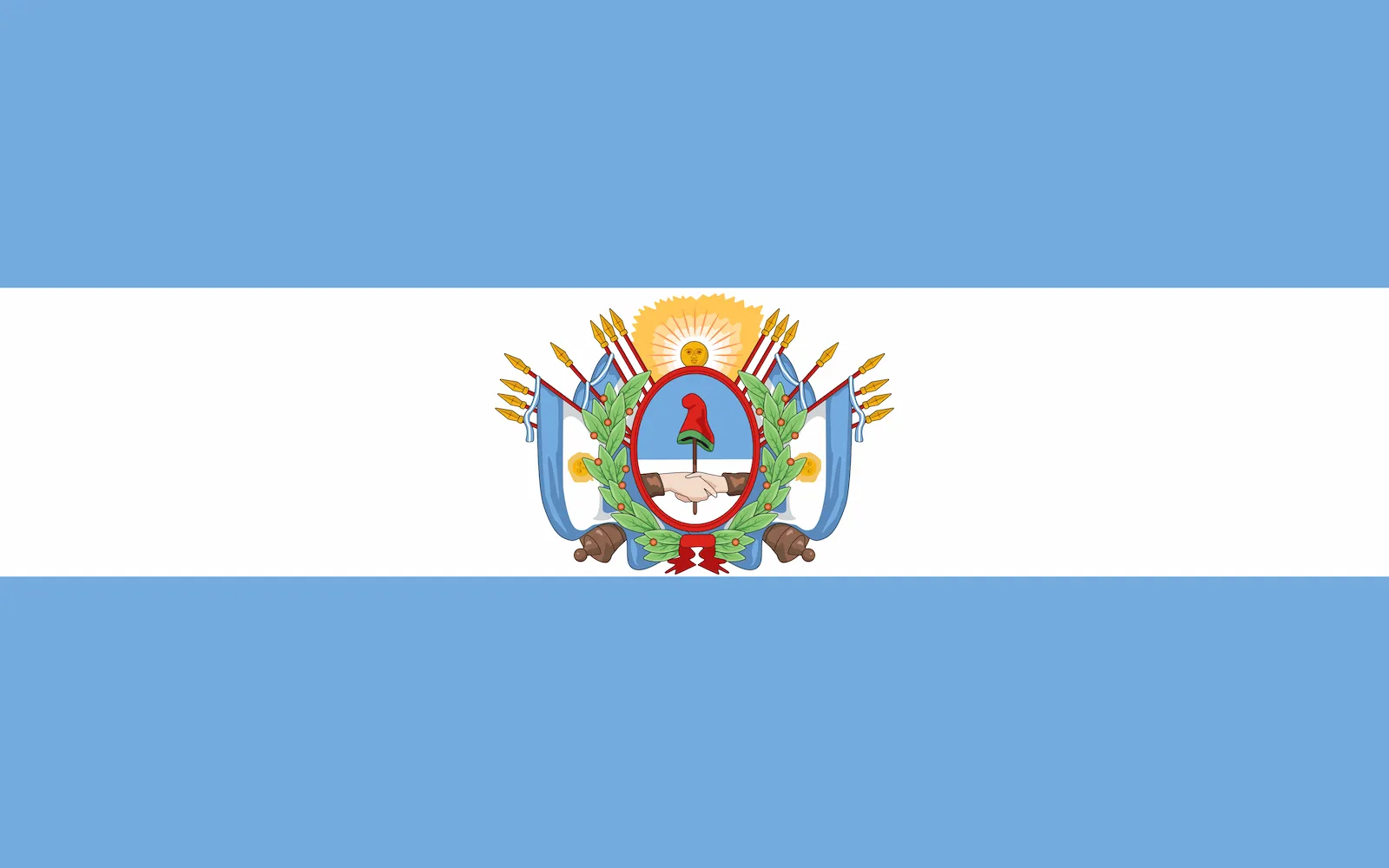 Bandera de Estado de Buenos Aires, 1852 – 1861